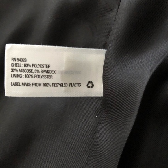 Gap Navy & White Pinstripe Blazer w/ red dot cuff - Picture 6 of 10